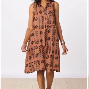 Ameera Cotton Double Gauze Sleeveless Dress